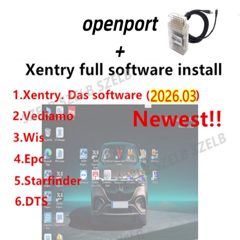 Auto Repair Shop Diagnostics - xentry 03.2026 full software openport J2534